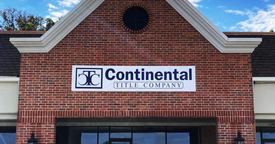 Continental Title - Fenton location - Exterior signage